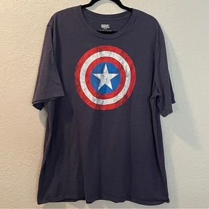Marvel Captain America Shield Tee Shirt Top Size 3X
